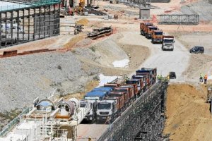 Imagen de archivo de obras del AVE en Almería