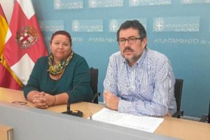 Amalia Román y Rafael Esteban, concejales de IU