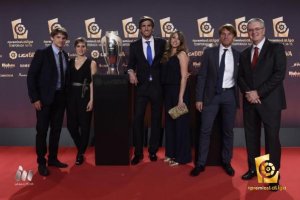 Representación del Almería en la Gala LFP.