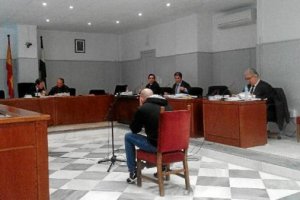 Moya durante el juicio en la Audiencia de Almería