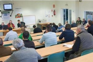 Sala de subasta de Femago en El Ejido.
