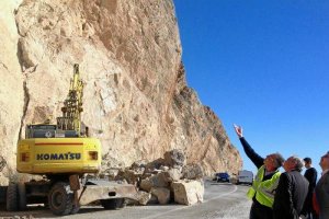El sudelegado visita las obras que se desarrollan en El Cañarete.