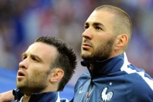Valbuena y Benzema con la selección francesa.