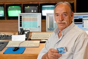 Guijarro en los antigüos estudios de Canal Almería.