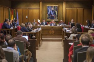 El Pleno de la Diputación aprobó ayer su presupuesto para 2016.