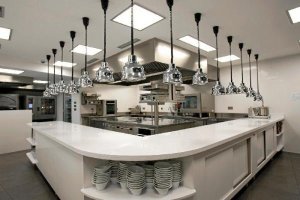 Silestone Blanco Zeus en la cocina del restaurante Mugaritz