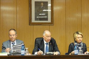 Amat en una imagen de archivo de un Pleno de Roquetas.