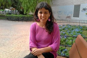 Teresa Rodríguez, fotografiada hace unos días en el Parque de Oliveros.