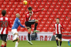 Una jugada del partido.