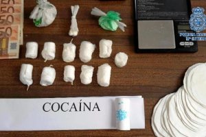 Material intervenido por la Policía Nacional.