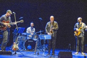 Siete Cuartos, durante su concierto del martes en el Teatro Apolo.
