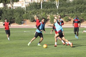 Montoro en el entrenamiento de este miércoles.