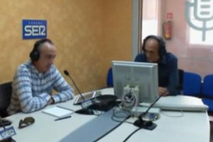 Alberto Cuadrado durante la entrevista