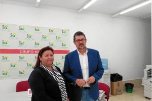 Amalia Román y Rafael Esteban, concejales de IU