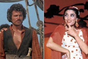 Patrick Wayne en Simbad y el ojo del tigre y Ángela Molina en Las cosas del querer, rodadas ambas en Almería.