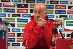 Vicente del Bosque en rueda de prensa.