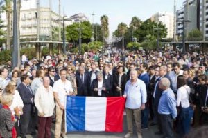 Imagen de la concentración de ayer en Almería.