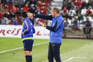 Paco Ruiz hizo de Joan Carrillo, que estaba en el palco.