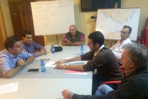 Responsables de UPyD El Ejido con la directiva del Club Náutico de Balerma