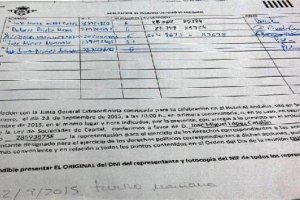 La cuarta firma de esta lista de agrupación de acciones.