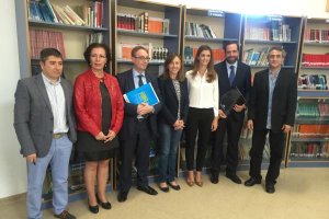  De izquierda a derecha, Pedro Lozano, Gracia Fernández, Marc Simón, Francisca Lourdes Fernández, Delia Mira, Jesús Vega y Said Bentrika