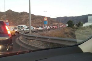 La salida de la capital a estas horas de la mañana.