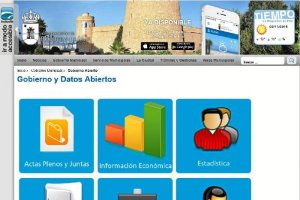 Sección de Gobierno Abierto de la web del Ayuntamiento de Roquetas. 
