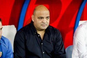 Cintas, en su etapa como entrenador del Almería B.