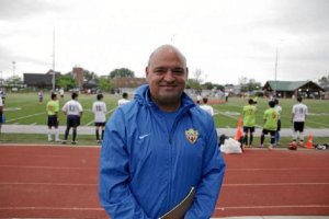Juan Carlos Cintas trabajando con el Almería.