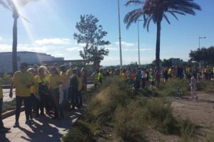 Imagen de la concentración de esta mañana.