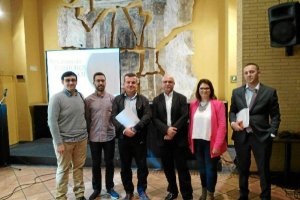 Representantes de Pechina, Tabernas, Carboneras y la capital, con Carlos Rosado.
