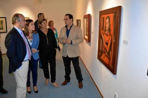 Inauguración ayer de la exposición.