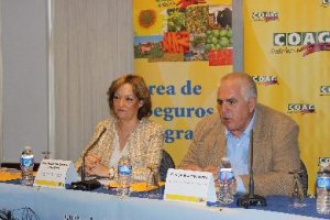Carmen Ortiz, en el seminario sobre seguros agrarios.