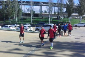 Ya está el Almería entrenando.