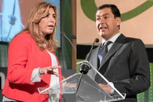 Díaz y Moreno, ayer en Almería.