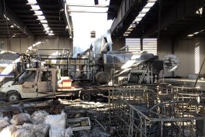 La nave tras la explosión