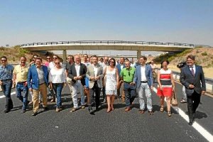 Inauguración por el consjero del tramo de la Variante de Albox, el pasado 3 de julio.