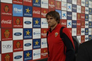 Dubarbier en Mallorca al final del partido.