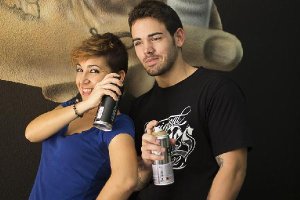 Juan David y Modesta son los grafiteros coordinadores / Reme Serrano.