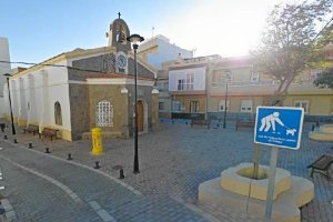Exterior de la iglesia de la Balerma, en el municipio de El Ejido. 