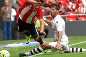 Oriol en el partido celebrado en Anduva.
