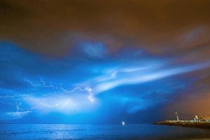Espectacular imagen de la noche del domingo.