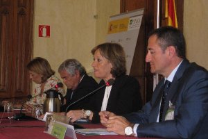 La consejera de Agricultura, Carmen Ortiz, durante su intervención.