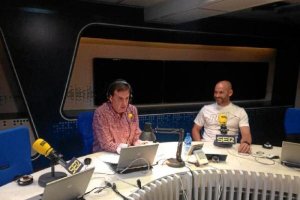 José Ramón de la Morena con Paco Jémez.