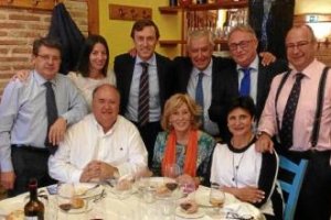 Comida de homenaje a Agüero ayer en Madrid.