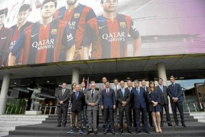 El cuerpo gestor del F. C. Barcelona.