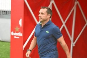 Sergi aclamado el día de la presentación frente a Las Palmas.