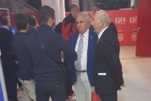 Alfonso García, en la zona mixta de Montilivi.