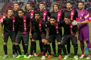 El once del Almería en Girona.