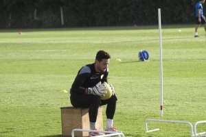 Casto Espinosa entrenando en la Vega.
